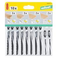 Wolfcraft Set Decoupeerzaagbladen | T-schacht | 10-delig | 1 set - 8430000 - thumbnail