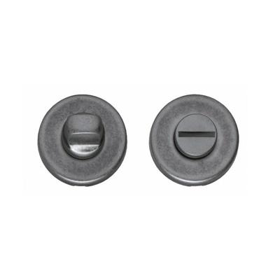 Intersteel Rozet met toilet-/badkamersluiting verdekt 49x7mm - oud grijs Intersteel Rozet met toilet-/badkamersluiting verdekt 49x7mm - oud grijs