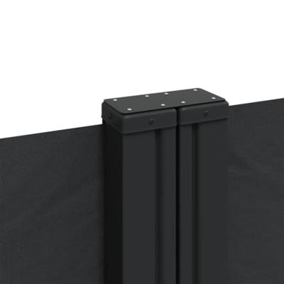 VidaXL Windscherm uittrekbaar 100x600 cm zwart
