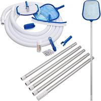 Zwembad reinigingsset 8-delig incl. telescoopsteel, waterthermometer en meer - thumbnail