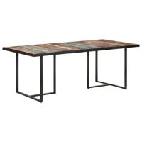 Eettafel 200 cm massief gerecycled hout - thumbnail
