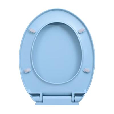 Toiletbril soft-close ovaal blauw