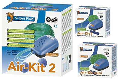 Superfish Vijverbeluchtingsset Mini - 78 L/h Zuurstofpomp met Accessoires voor Gezonde Vijvers