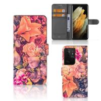 Samsung Galaxy S21 Ultra Hoesje Bosje Bloemen - thumbnail