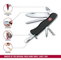 Victorinox Forester 0.8363.3 Zwitsers zakmes Aantal functies 12 Zwart - thumbnail