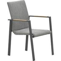 Ottawa dining stoel carbon black/grijs/teak look Garden Impressions - Garden impressions - thumbnail