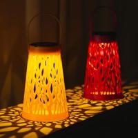 Solar Lantaarn plastic Ø11,5xH18cm - thumbnail