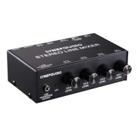 LINEPAUDIO B895 Stereo microfoon voeding door vijf-kanaals Mixer met oortelefoon Monitoring(Black) - thumbnail