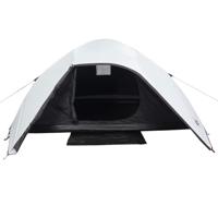 Koepeltent 6-persoons waterdicht verduisterend stof wit - thumbnail