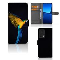 Xiaomi 13 Lite | Telefoonhoesje | Met pasjeshouder | Papegaai - thumbnail