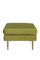 Nohr Hocker 'Tylan' Velvet, kleur Groen - thumbnail