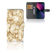 Apple iPhone 13 | Bookcase | Marmer Goud - thumbnail
