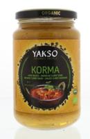 Yakso Roerbaksaus korma bio 350 Gram - thumbnail