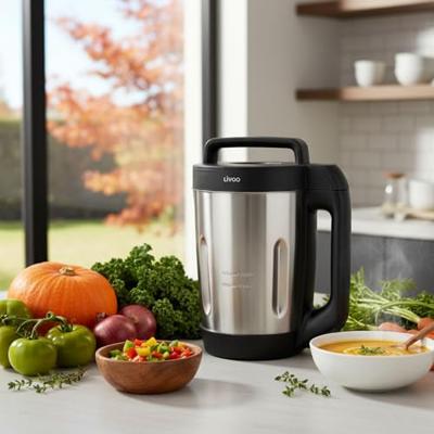 LIVOO DOP260N Soepblender met Verwarmd Water - Grijs en Zwart