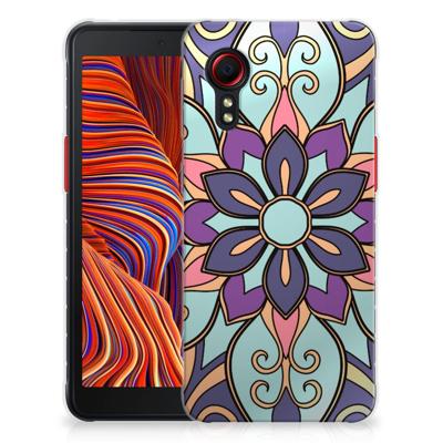 Samsung Galaxy Xcover 5 | TPU Case | Purple Flower
