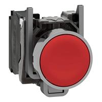 Schneider Electric XB4BA42 Harmony XB4BA42 Druktoets Bedieningsknop vlak 1 knop Rood Druk-ontgrendeling 1 stuk(s) - thumbnail