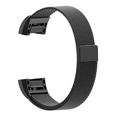 Fitbit Charge 2 milanese bandje - Maat: Small - Zwart Fitbit Charge 2 milanese bandje - Maat: Small - Zwart