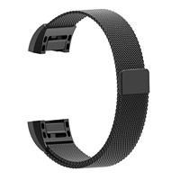 Fitbit Charge 2 milanese bandje - Maat: Small - Zwart - thumbnail