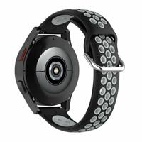 By Qubix - Siliconen sportbandje met gesp - Zwart + grijs - Compatible met Xiaomi Redmi Watch 5 Active/Redmi Watch 5 Lite - Compatible Xiaomi bandje - thumbnail