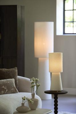 Light & Living Tafellamp 'Mikkel' Bouclé, kleur Crème
