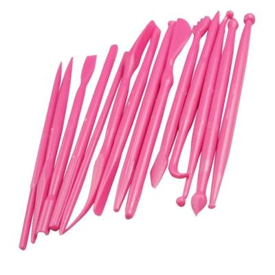 28 stuks mini fondant styling gravure groep tools cake gravure pen (Rose rood)