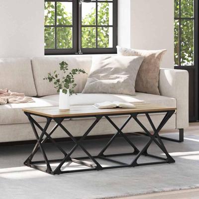 Salontafel artisanaal eikenkleurig 100 x 49 x 40 cm Salontafel artisanaal eikenkleurig 100 x 49 x 40 cm