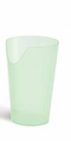 Beker met neusuitsparing - transparant groen - thumbnail