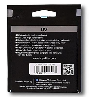 UV filter Hoya - Fusion Antistatic - Slim Frame - 72mm