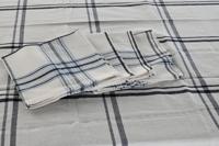 Placemat en servetten DKD Home Decor 250 x 150 x 0,5 cm Beige Blauw - thumbnail