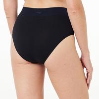Aloe vera taille dames slip - Ever infused high waist - Hoge dames onderbroek naadloos - M - Zwart - Onderbroek - Ondergoed - M - Onderbroek - - thumbnail