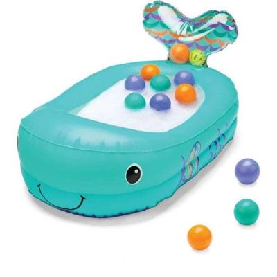 Walvis opblaasbare badkuip - INFANTINO blauw Walvis opblaasbare badkuip - INFANTINO blauw