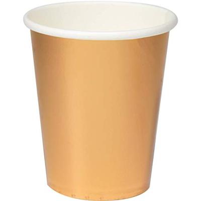 Feestbekers Roségoud Metallic (8st)