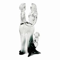 Man, Vrouw en Kind Glas (12 cm) - thumbnail