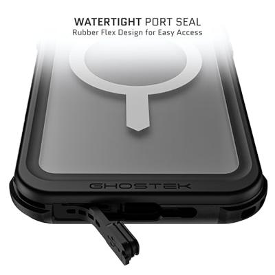 Ghostek Nautical Waterproof MagSafe Case + Belt Swivel Holster Apple iPhone 16 Pro Max Clear