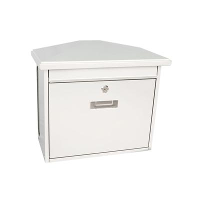 Basic wandbrievenbus met krantenvak Zamoran - wit