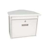 Basic wandbrievenbus met krantenvak Zamoran - wit - thumbnail