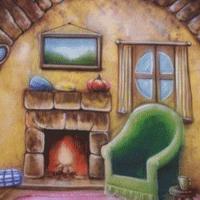 Walimex Pro Motiefstof achtergrond (3x6 m) Homey - thumbnail