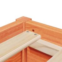 Bedframe zonder matras massief grenenhout wasbruin 120x200 cm - thumbnail