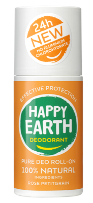 Pure deodorant roll-on Rose petitgrain - 75 ml