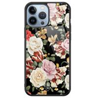 iPhone 13 Pro Max glazen hardcase - Flowerpower - thumbnail