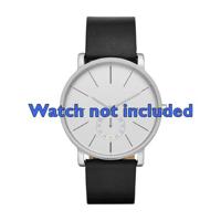 Horlogeband Skagen SKW6274 Leder Zwart 20mm - thumbnail
