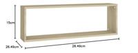 Wandschappen kubus 2 st 80x15x26,5 cm bewerkt hout sonoma eiken - thumbnail