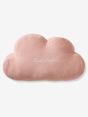 Personaliseerbaar kussen van katoengaas Wolk roze (poederkleur) Personaliseerbaar kussen van katoengaas Wolk roze (poederkleur)
