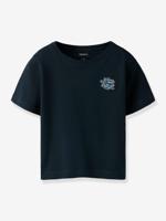T-shirt voor jongens met NAME IT borduursel nachtblauw - thumbnail