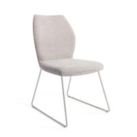 Jesper Home Eetkamerstoel 'Ikata' Slide Steel, kleur Pretty Plaster - thumbnail