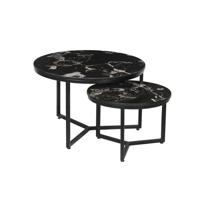 Salontafel set Meyra Zwart Marmer - thumbnail