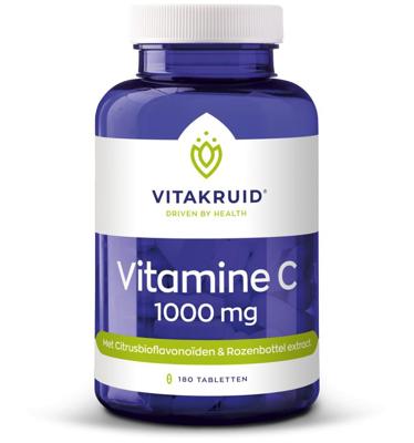 Vitakruid Vitamine C 1000 met Bioflavonoïden & Rozenbottel 180