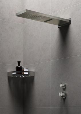 Opbouw Hoofddouche Hotbath Archie Wandmodel met cascade RVS