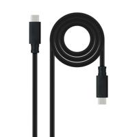 NANOCABLE 10.01.4103 USB 3.2 kabel Gen2x2 20Gbps 5A/100W, 4K/60Hz, USB-C stekker naar USB-C stekker, zwart, 3m - thumbnail