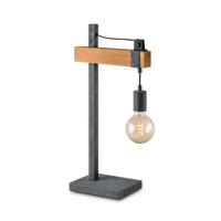 Light depot - tafellamp Denton - hout / burned metal - Outlet - thumbnail